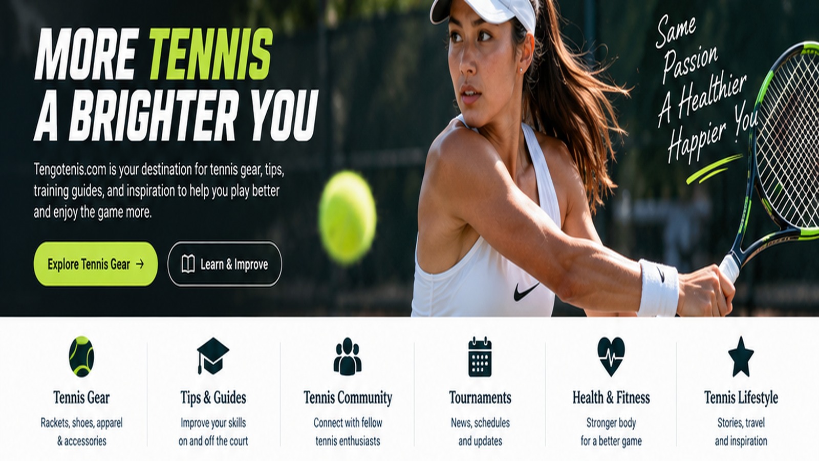 Tennis player preparing a backhand